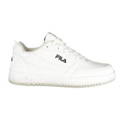 Sportieve witte vetersneakers met borduurwerk Fila , White , Dames