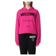 Luxe en comfortabele hoodie voor vrouwen Moschino , Pink , Dames