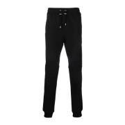 Ribgebreide Sweatpants met Print Balmain , Black , Heren