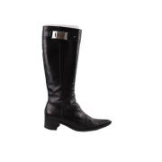 Pre-owned Leather boots Dior Vintage , Black , Dames