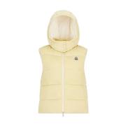 Gewatteerd Puffer Vest Moncler , Yellow , Heren