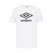 Teamkleding Katoenen T-shirt Umbro , White , Heren