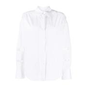 Casual Wit Langarmshirt Lorena Antoniazzi , White , Dames