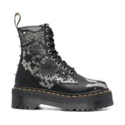 Multicolor Casual Enkellaarzen Dr. Martens , Gray , Dames