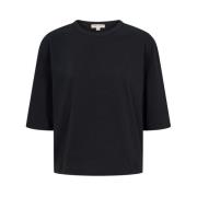 Boxy T-shirt met A-vormige mouwen Esmé Studios , Black , Dames