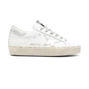 Witte Leren Casual Trainers Sneakers Golden Goose , White , Dames