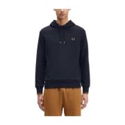 Iconische hoodie met laurierkranslogo Fred Perry , Blue , Heren