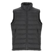 Zwarte Mouwloze Hoge Nek Vest Jas Peuterey , Black , Heren