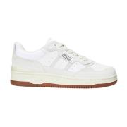 Sportieve leren en suède sneakers Polo Ralph Lauren , White , Heren