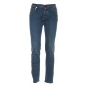 Nick Super Slim Medium Blue Jeans Jacob Cohën , Blue , Heren