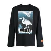 Zwarte Casual Longsleeve T-shirt Heron Preston , Black , Heren