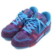 Pre-owned Fabric sneakers Louis Vuitton Vintage , Blue , Heren