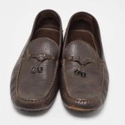 Pre-owned Leather flats Louis Vuitton Vintage , Brown , Heren