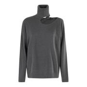 Stijlvolle Cut Out Top Federica Tosi , Gray , Dames