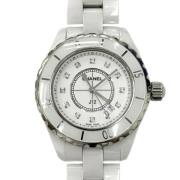 Pre-owned Stainless Steel watches Chanel Vintage , White , Dames