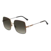 Bruin Metalen Dames Zonnebril Jimmy Choo , Brown , Dames