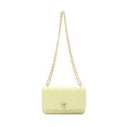 Pre-owned Leather chanel-bags Chanel Vintage , Yellow , Dames