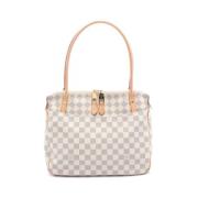 Pre-owned Canvas shoulder-bags Louis Vuitton Vintage , White , Dames