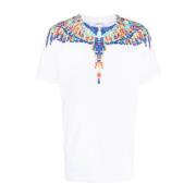 Wit Kortemouw Casual T-Shirt Marcelo Burlon , White , Heren