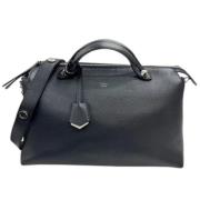 Pre-owned Leather handbags Fendi Vintage , Black , Dames