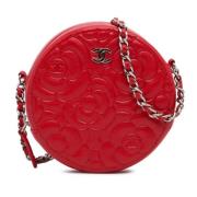 Pre-owned Leather crossbody-bags Chanel Vintage , Red , Dames