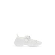 Kristallen Gesp Trekking Sneakers Roger Vivier , White , Dames