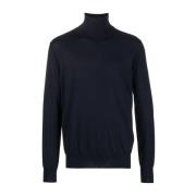 Blauwe Wol Elegante Sweater Jil Sander , Blue , Heren