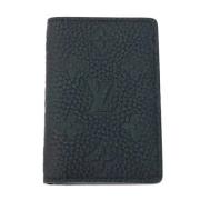 Pre-owned Leather wallets Louis Vuitton Vintage , Black , Dames