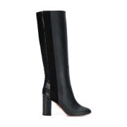 Leren hoge laarzen met hoge hakken Aquazzura , Black , Dames