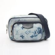 Pre-owned Fabric shoulder-bags Louis Vuitton Vintage , Blue , Heren