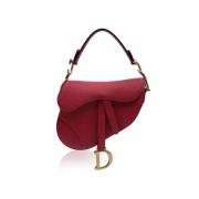 Pre-owned Leather dior-bags Dior Vintage , Red , Dames