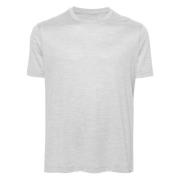 Zijden Casual T-shirt Korte Mouw Grijs Paul & Shark , Gray , Heren