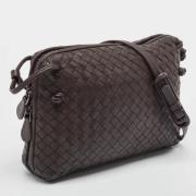 Pre-owned Leather crossbody-bags Bottega Veneta Vintage , Brown , Dame...