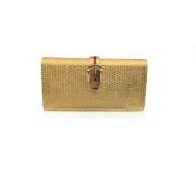 Pre-owned Fabric clutches Gucci Vintage , Yellow , Dames