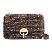 Tweed Moon Clutch Tas Vanessa Bruno , Brown , Dames