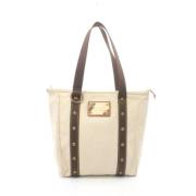 Pre-owned Leather louis-vuitton-bags Louis Vuitton Vintage , Beige , D...