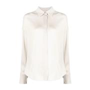 Casual Beige Lange Mouwen Shirt Lorena Antoniazzi , Beige , Dames