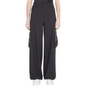 Cargo Broek van Technische Stof Max Mara , Black , Dames