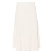 Witte Linnen Blend Casual Rok Joseph , White , Dames