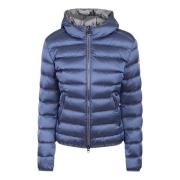 Witte Winter Hooded Puffer Jas Colmar , Blue , Dames