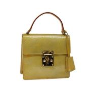 Pre-owned Leather handbags Louis Vuitton Vintage , Green , Dames