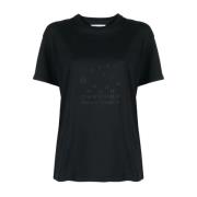 Blauw Katoen Korte Mouw T-shirt Maison Margiela , Blue , Dames