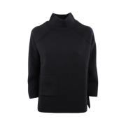 Basic Sweater Gran Sasso , Black , Dames