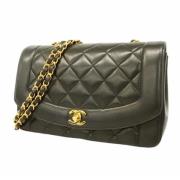 Pre-owned Leather chanel-bags Chanel Vintage , Black , Dames