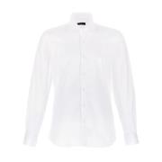 Witte Button-Up Overhemd Cutaway Kraag Fay , White , Heren