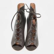 Pre-owned Leather boots Gianvito Rossi Pre-owned , Gray , Dames