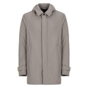 Gewatteerde parka met afneembare capuchon Herno , Gray , Heren