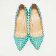 Pre-owned Fabric heels Christian Louboutin Pre-owned , Green , Dames