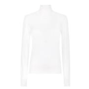 Kasjmier-zijden coltrui, optisch wit Dolce & Gabbana , White , Dames