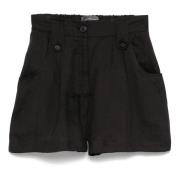 Casual Zwarte Bermuda Shorts Lorena Antoniazzi , Black , Dames